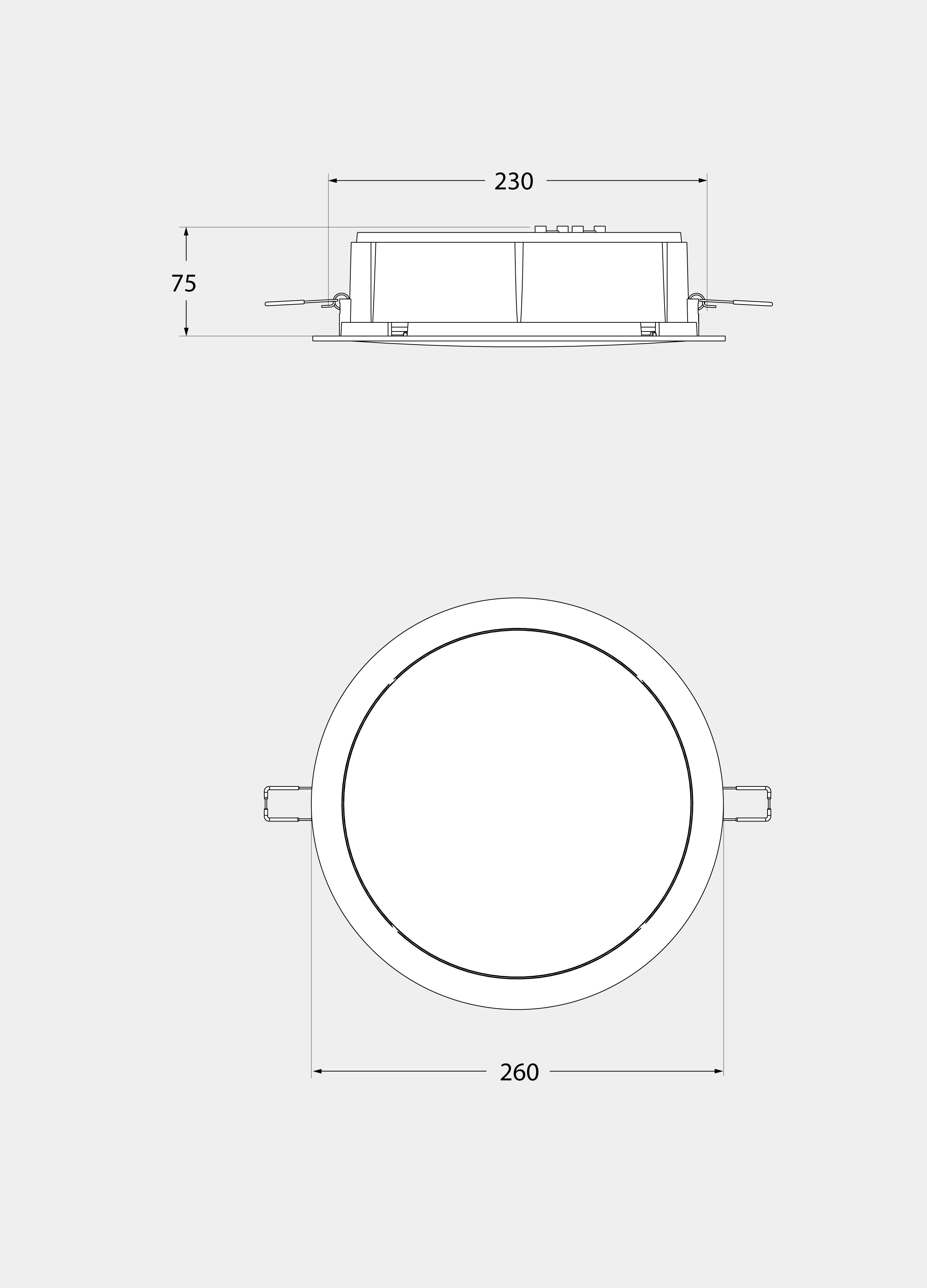 Downlight LED IP65 10W CCT, Fumagalli